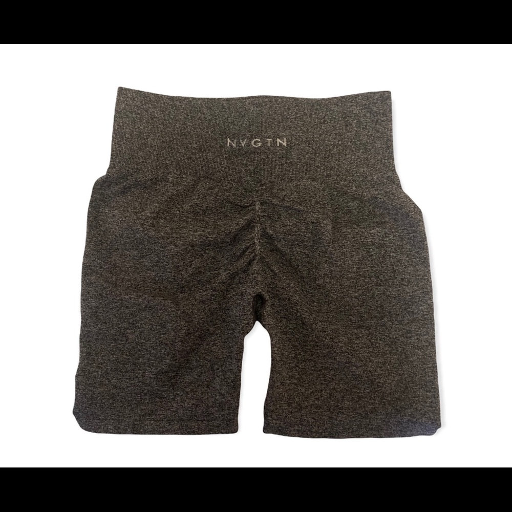 NVGTN Seamless Scrunch Shorts Speckled Black Size L